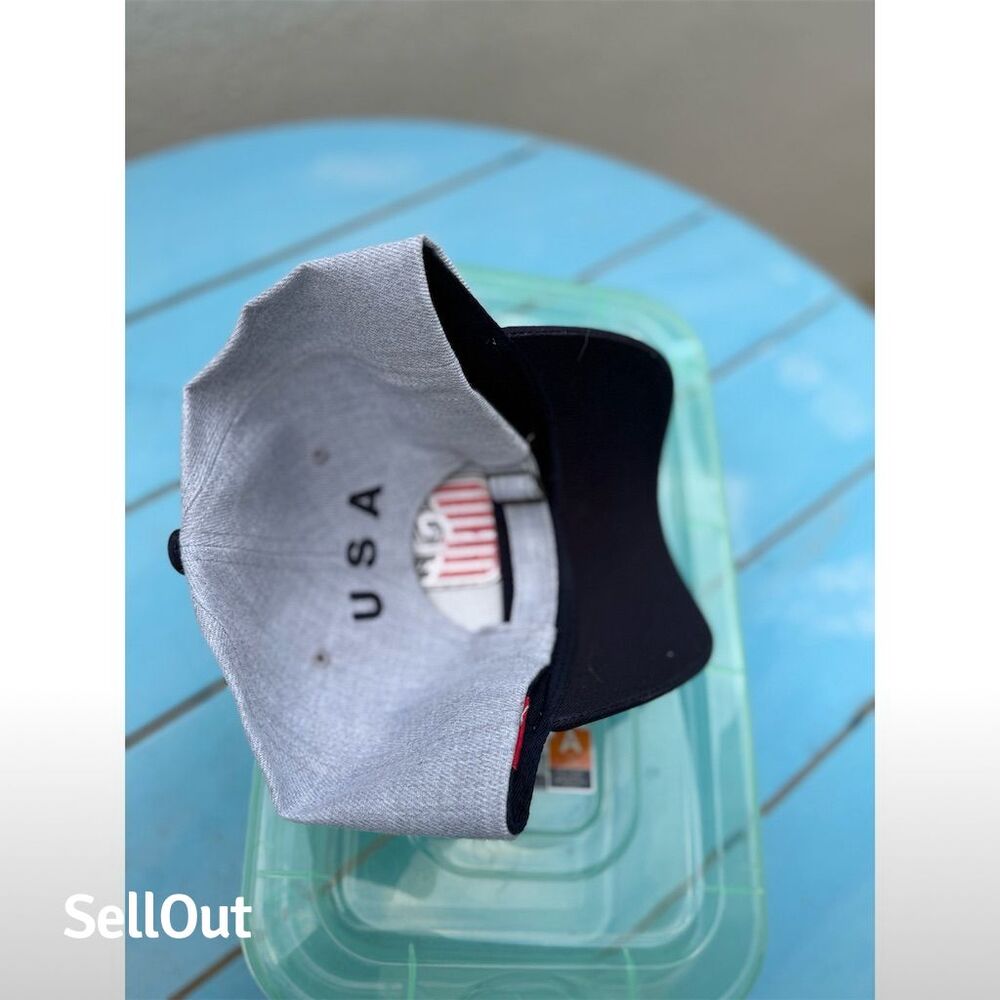 USA Gray and Black Cap - Picture 4 of 5